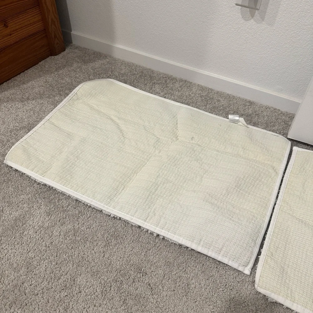 Crosby St. Solid White Bath Rug, 20x30